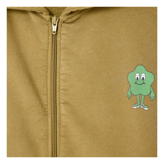 American Vintage - Sudadera con cremallera Zoky de algodón orgánico | Camel