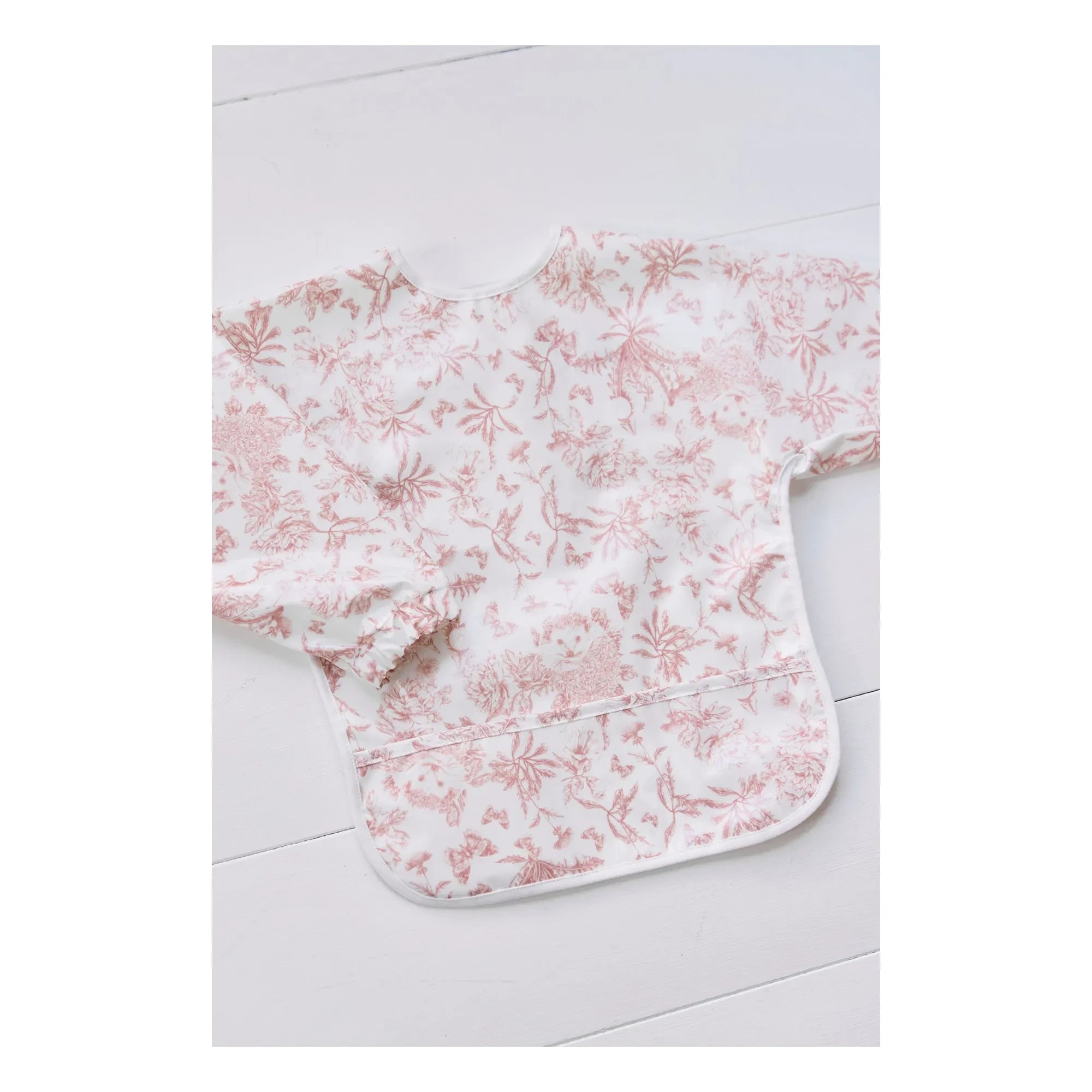 Tartine et Chocolat - Delantal con mangas, estampado toile de Jouy | Melocotón