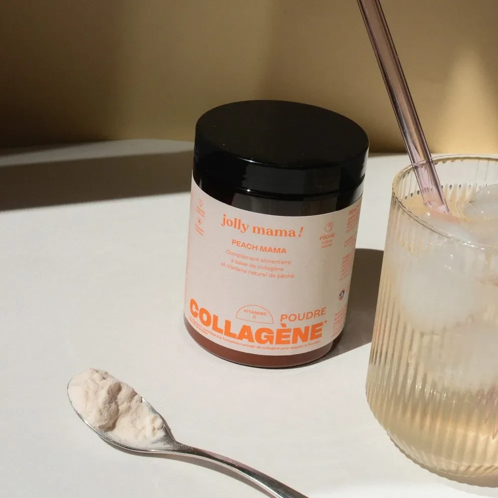 Jolly Mama - Deniz kolajeni tozu, şeftali aromalı - 126 g