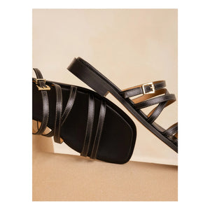 Bobbies - Sandalias de piel Isys | Negro