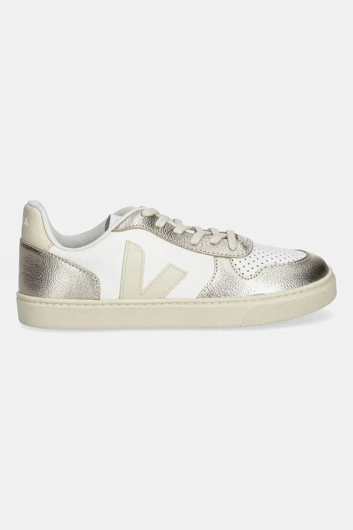 Veja Small V-10 Laces Zapatillas Deportivas de Cuero para Niño