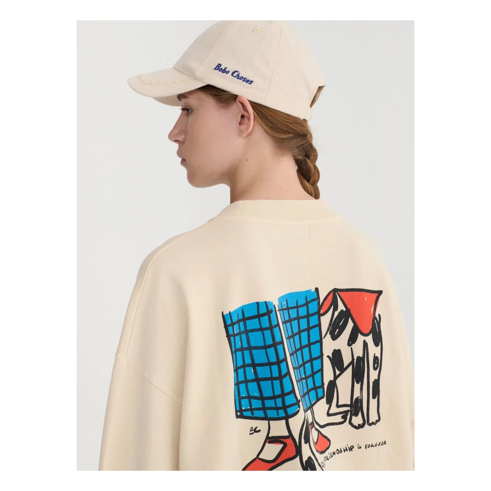 Bobo Choses - Sudadera de algodón orgánico Dog Friends | Crudo