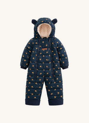 Töastie - Chaqueta Nube Impermeable con Diseño Floral | Azul Oscuro