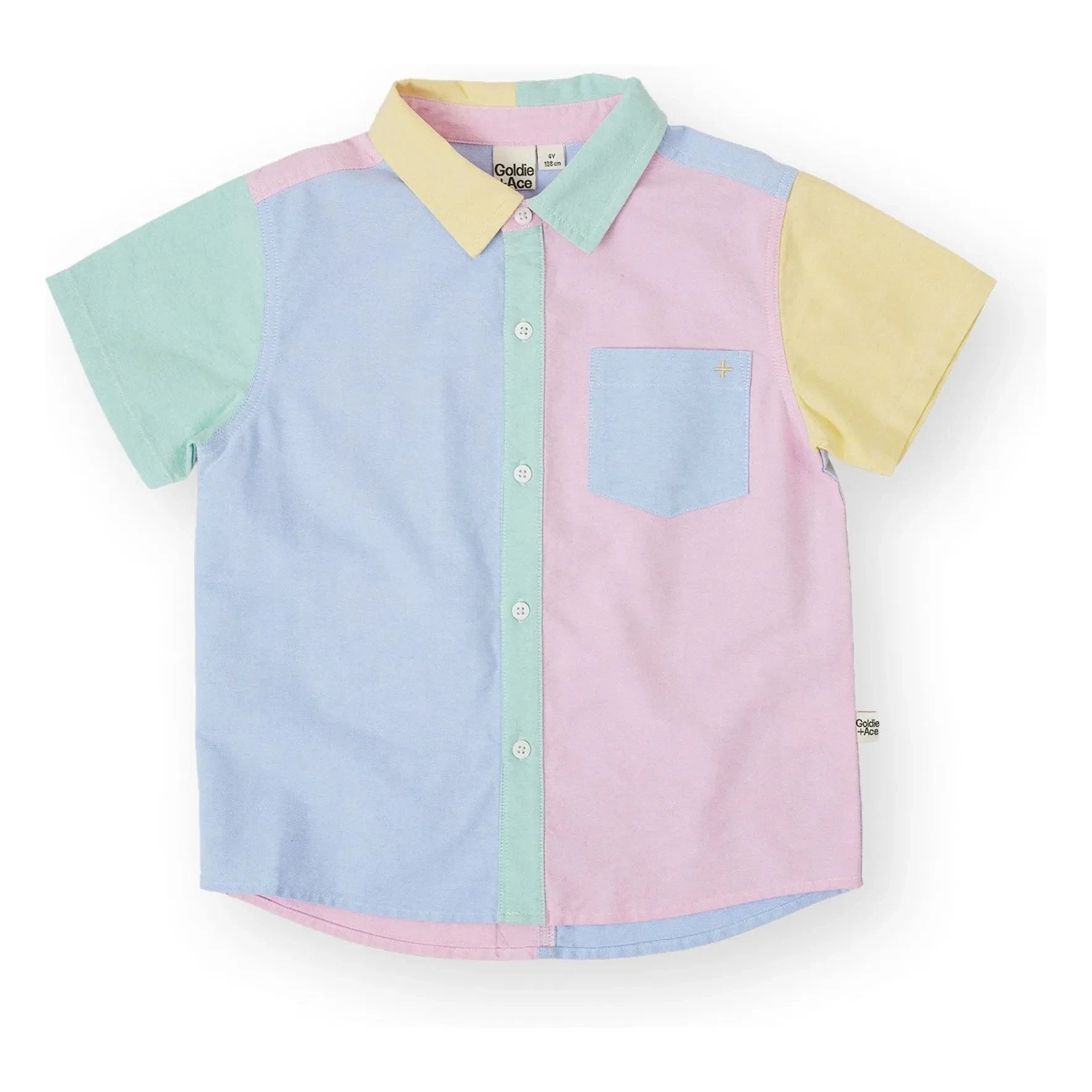 Goldie + Ace - Camisa Colour Block | Rosa