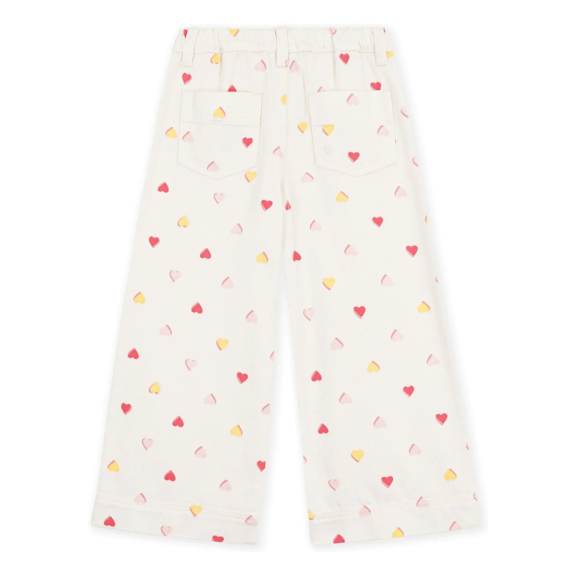 Petit Bateau - Büyük Kalpli Pantolon | Ecru