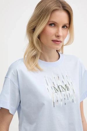 Camiseta de mujer de algodón MM by Max Mara FUNALE
