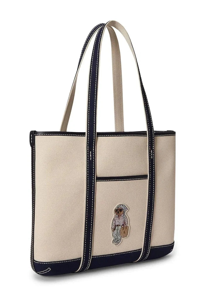 Bolso tote de algodón para mujer Polo Ralph Lauren