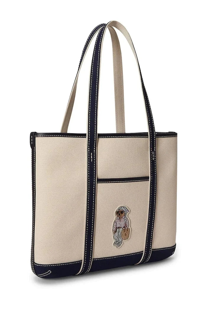 Bolso tote de algodón para mujer Polo Ralph Lauren