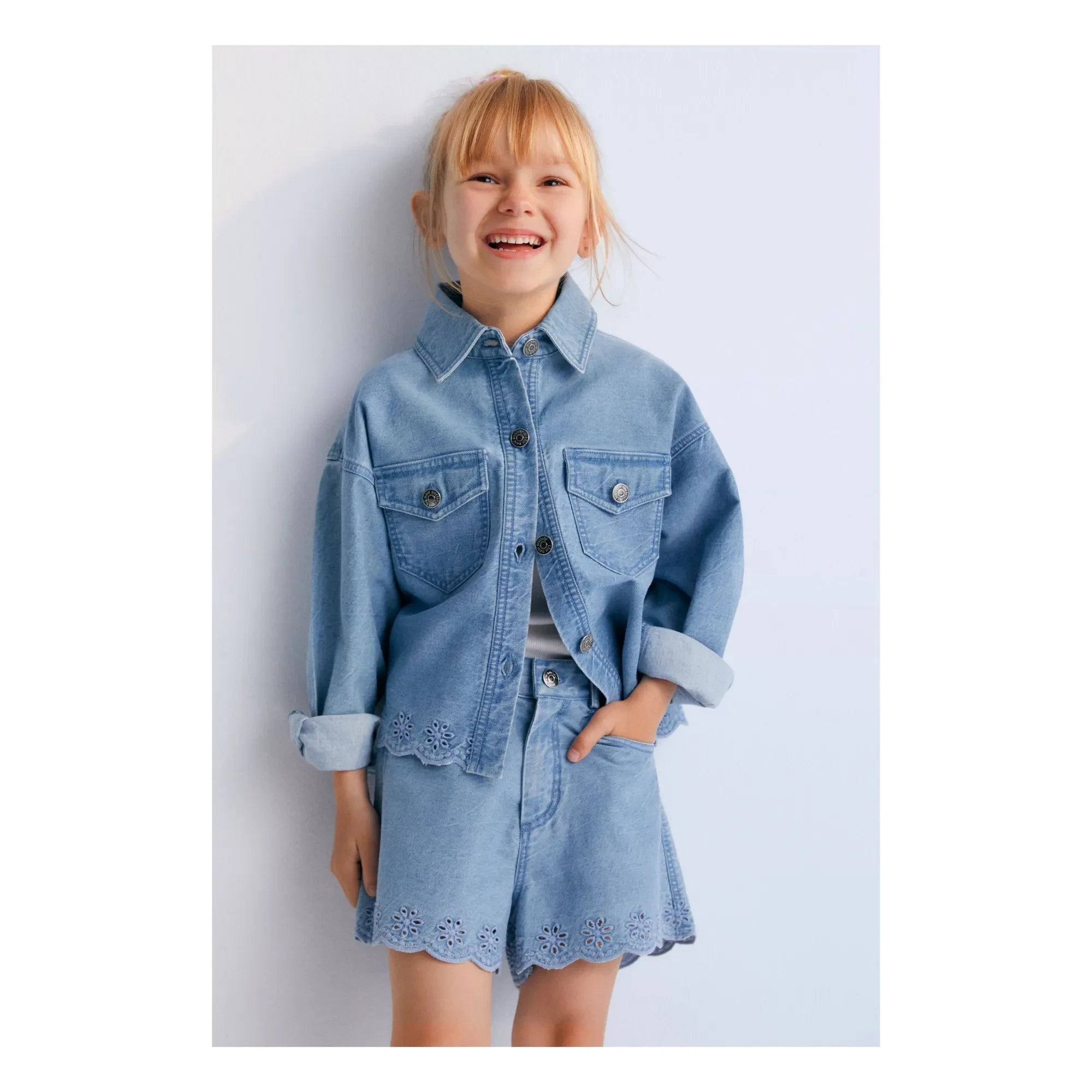 the new society - Camisa vaquera Niobe | Vaquero azul