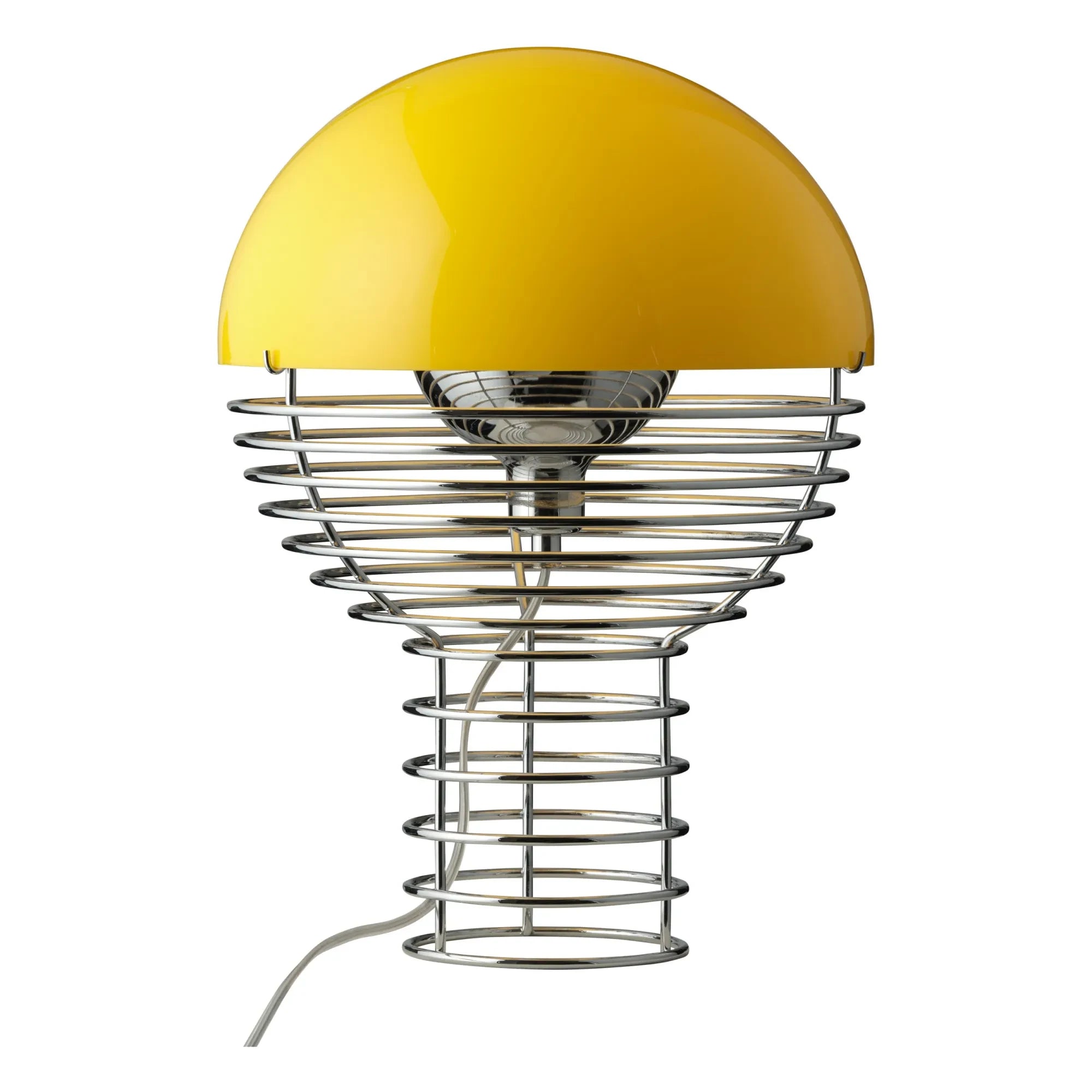 Verpan - Lámpara de mesa Wire - Verner Panton | Amarillo