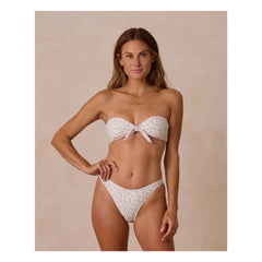 Rylee + Cru - Top de punto Lemon en fibras recicladas | Crema