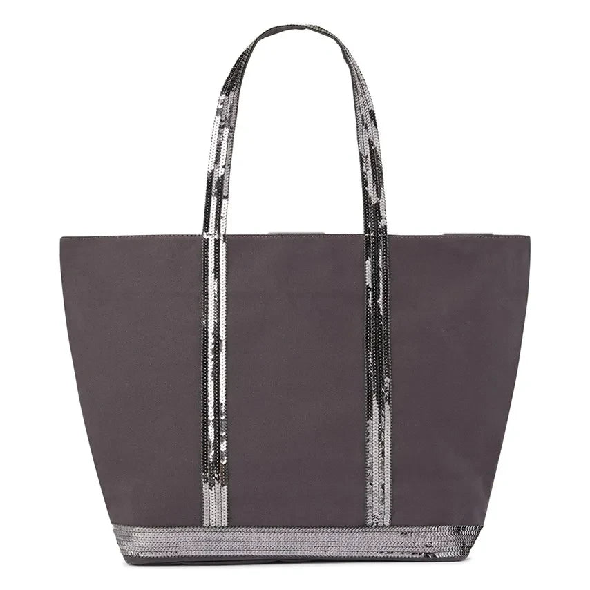 Vanessa Bruno - Bolso tote con cremallera L | Gris carbón