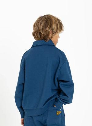 Hundred Pieces - Phoenix Mountain Sudadera de Algodón Orgánico | Gris azul