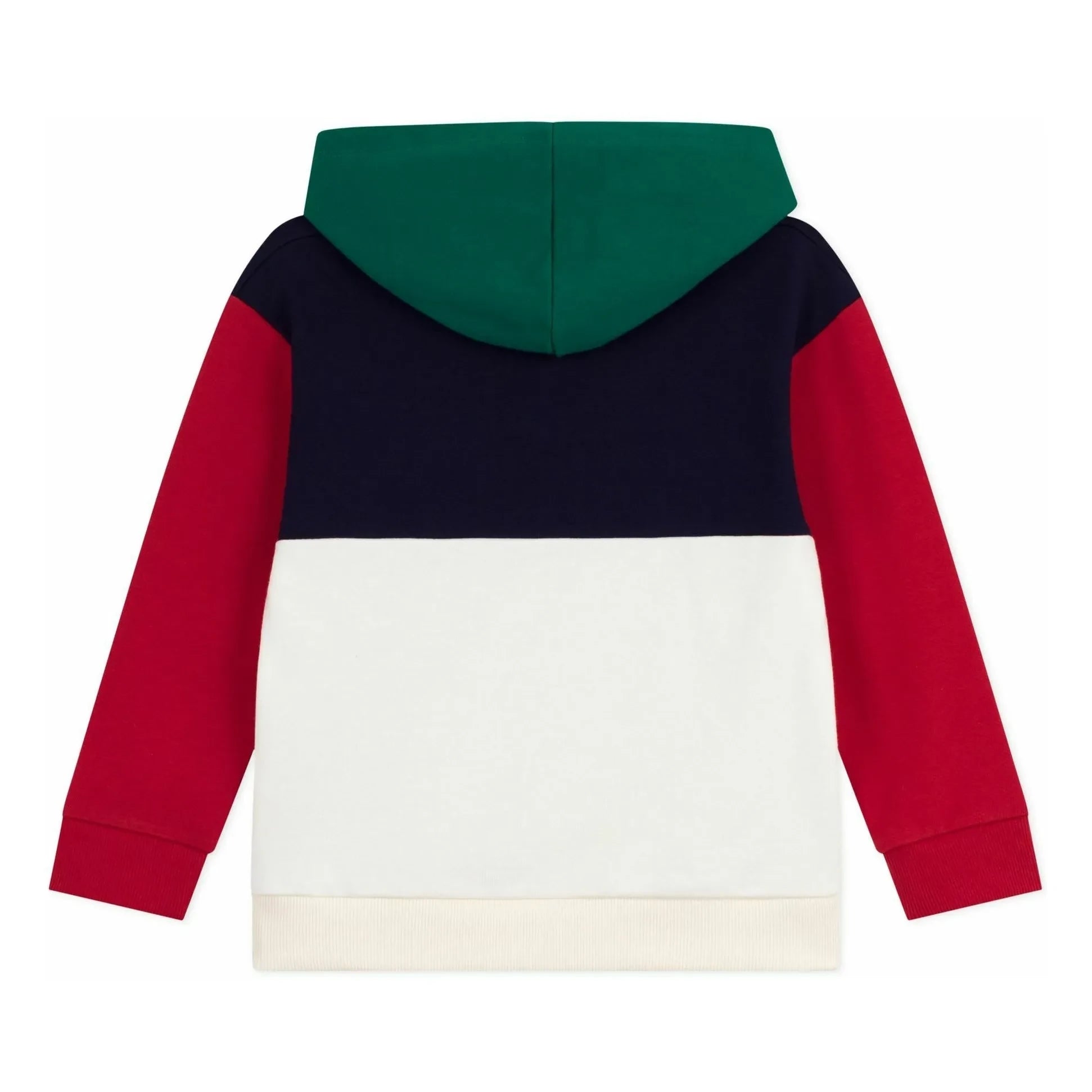 Petit Bateau - Sudadera con logo Colorblock | Crudo