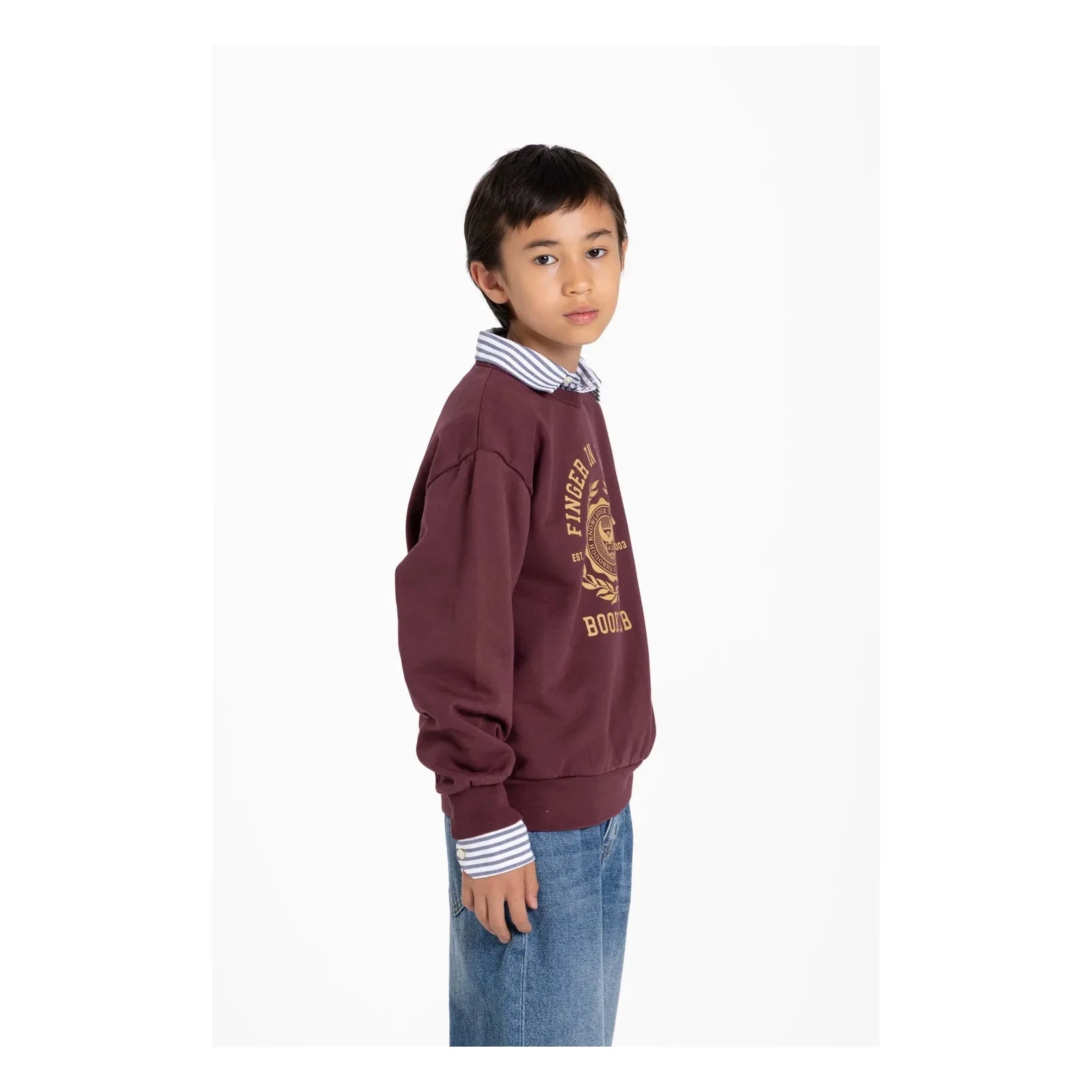 Finger in the nose - Blow Organik Pamuklu Sweatshirt | Koyu Kahverengi