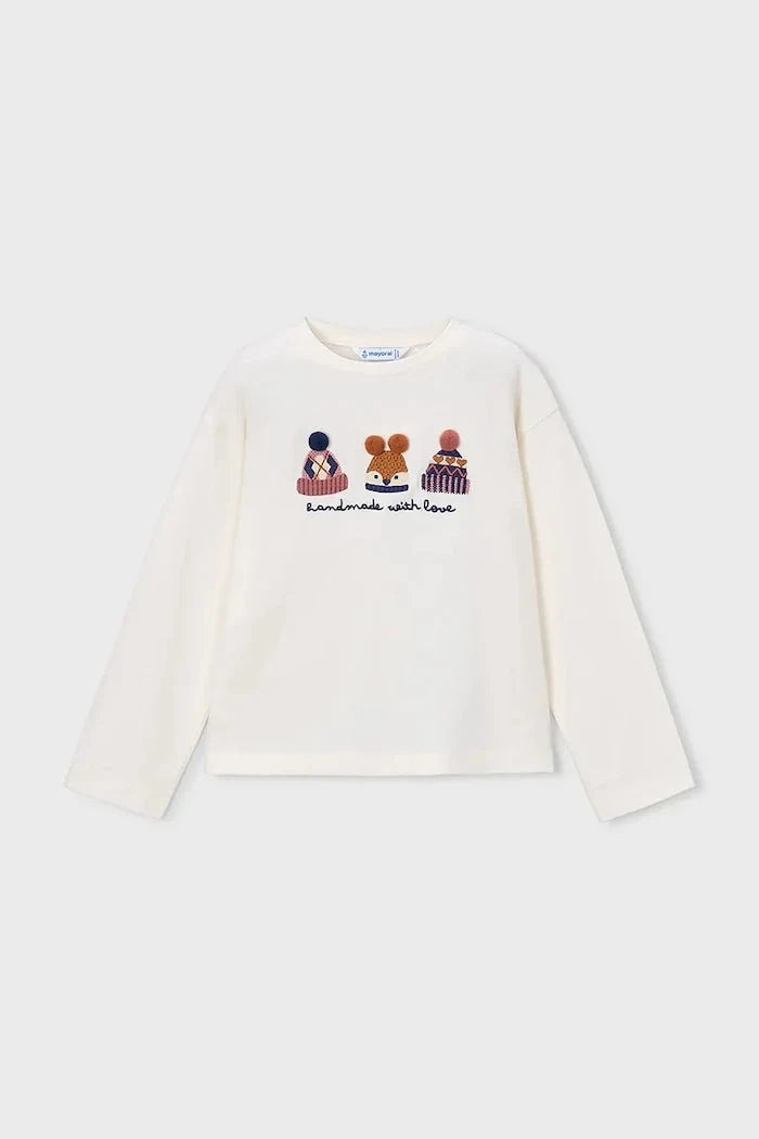 Blusa Mayoral de manga larga de algodón para niña