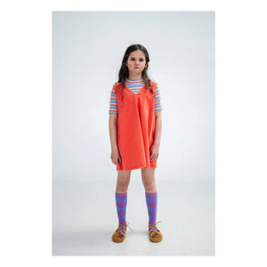 Repose AMS - Camiseta de canalé de rayas de algodón orgánico | Lila