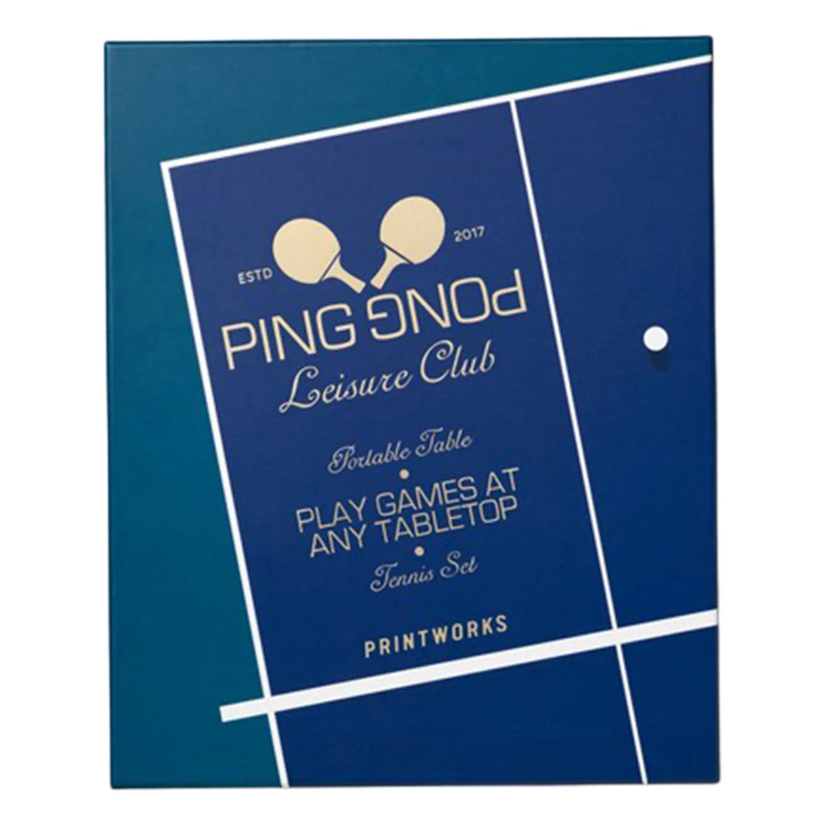 PrintWorks - Set de tenis de mesa nómada | Azul marino