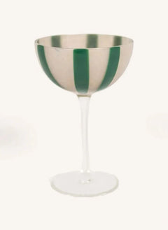 Olsson & Jensen - Vasos de cóctel Ziggy - Set de 4 | Verde