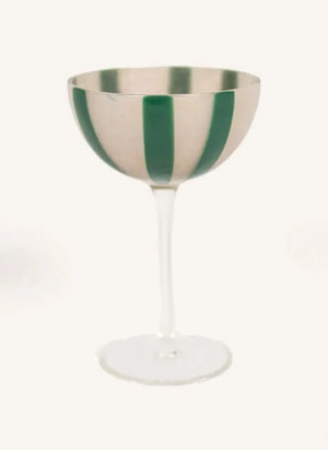 Olsson & Jensen - Vasos de cóctel Ziggy - Set de 4 | Verde