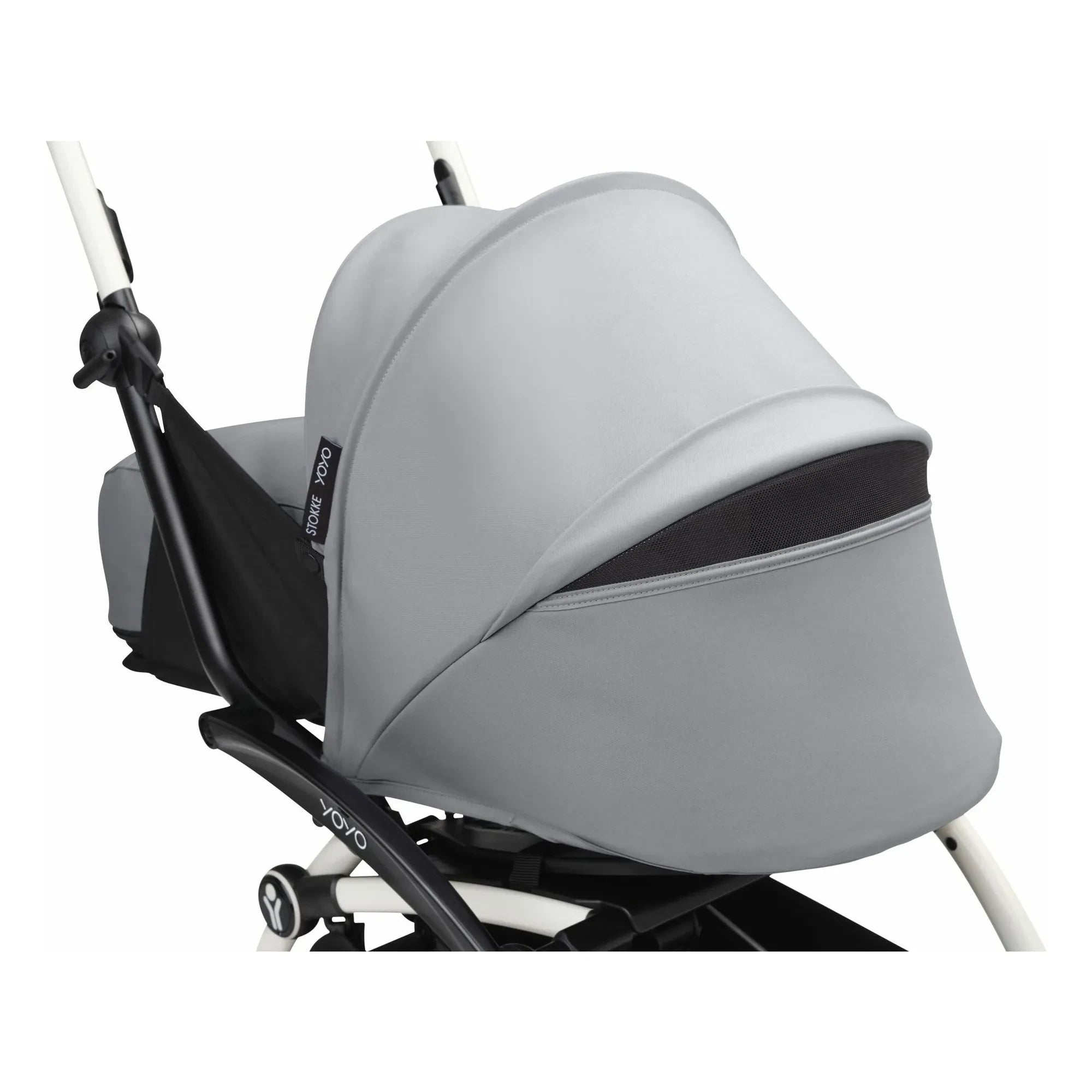 Stokke® - Cochecito YOYO³ 0+ para recién nacidos Chasis blanco | Stone