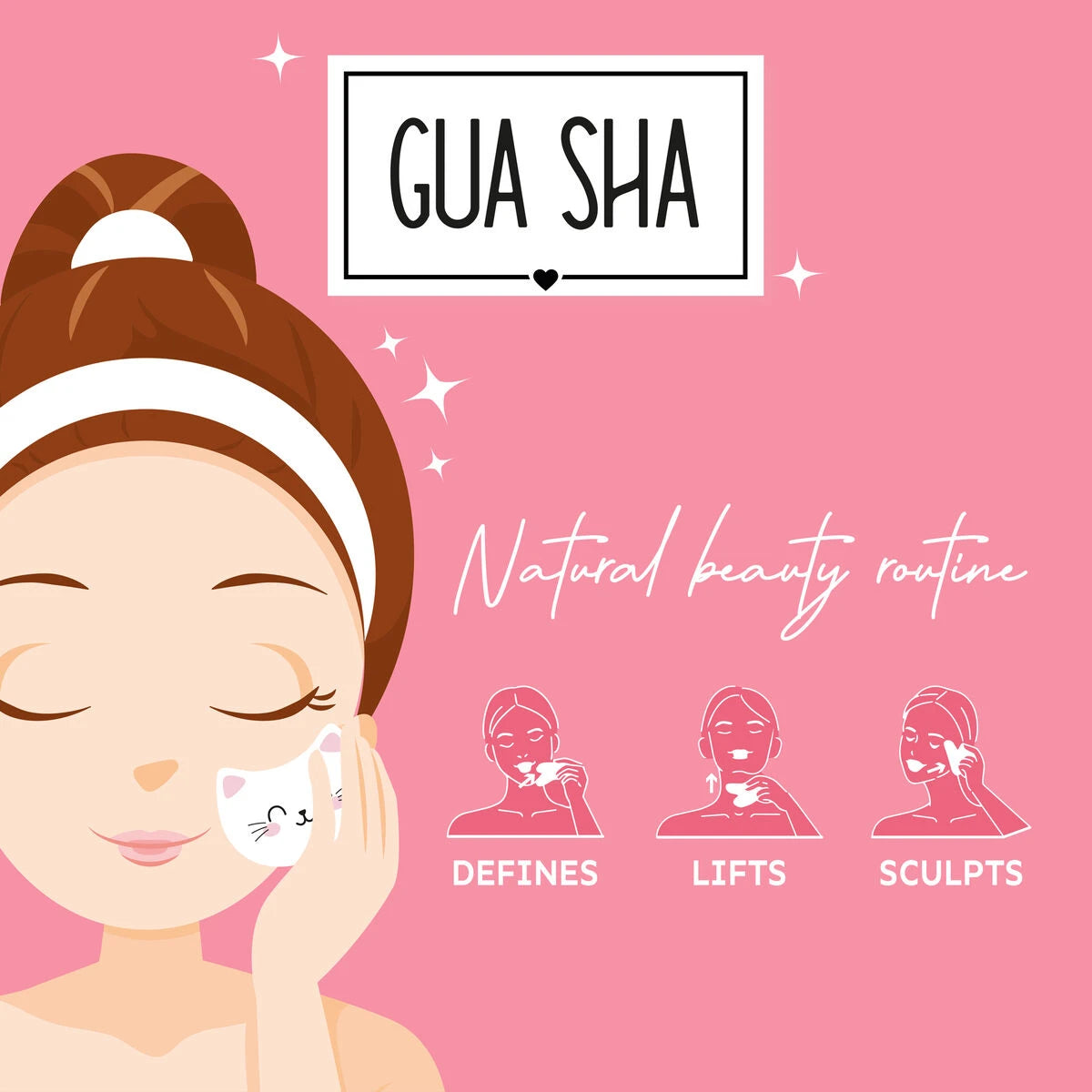 Legami - Accesorio de Masaje Facial - Gua Sha - Kitty
