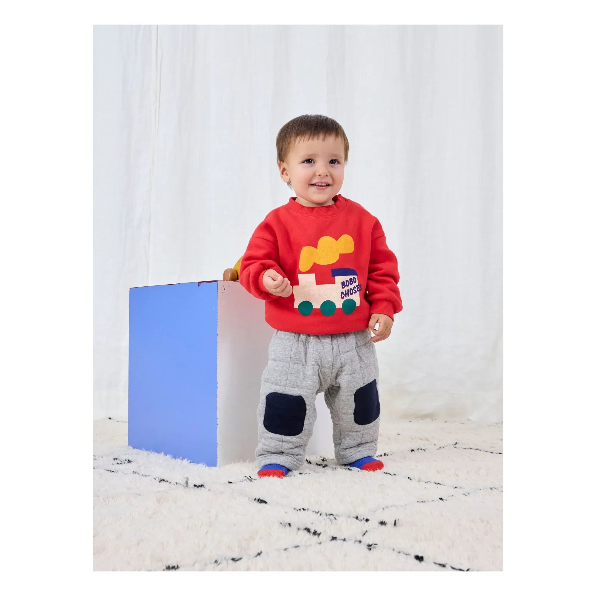 Bobo Choses - Sudadera Train Algodón orgánico | Rojo