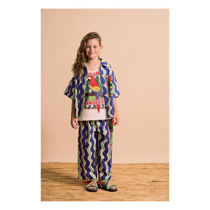 Maison Mangostan - Camisa Wave Parrot | Azul