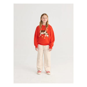 Bobo Choses - Pantalón de twill de algodón orgánico con paneles | Blanco