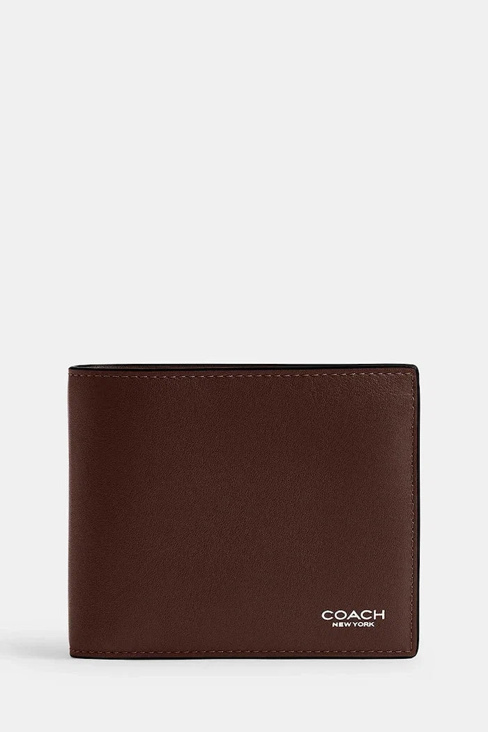 Cartera de cuero para hombre Coach
