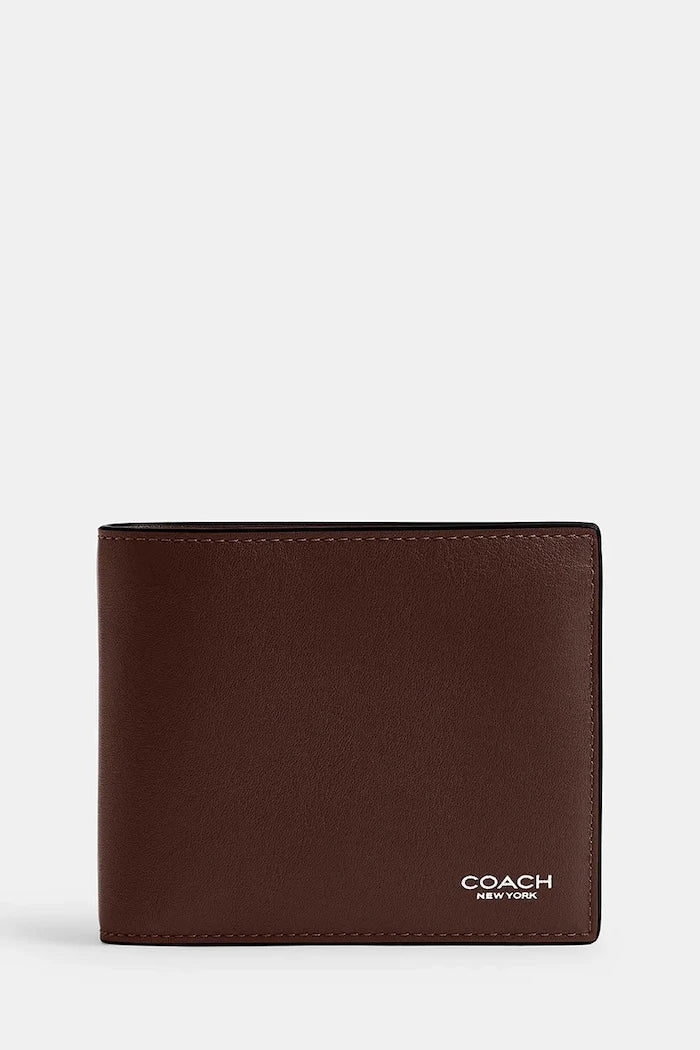 Cartera de cuero para hombre Coach