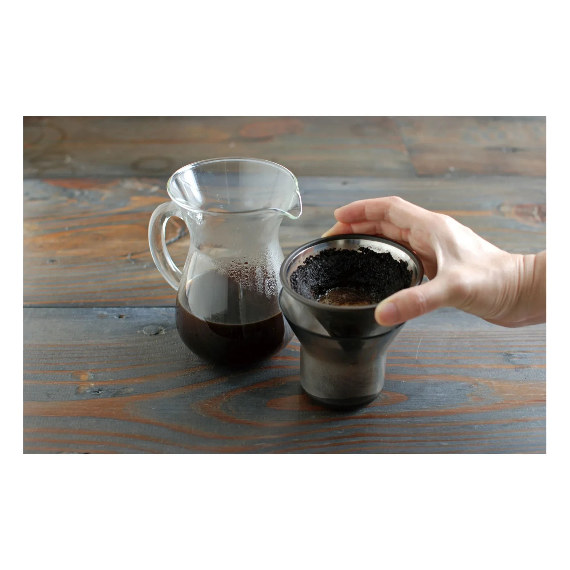 Kinto - Juego de jarra de café de acero inoxidable | Acero