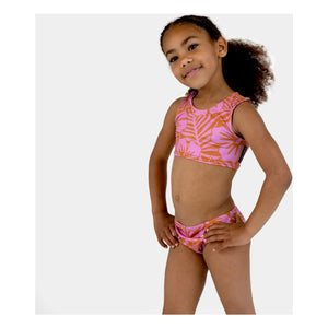Beach & Bandits - Traje de baño de 2 piezas con protección UV Hibisco de fibra reciclada | Rosa