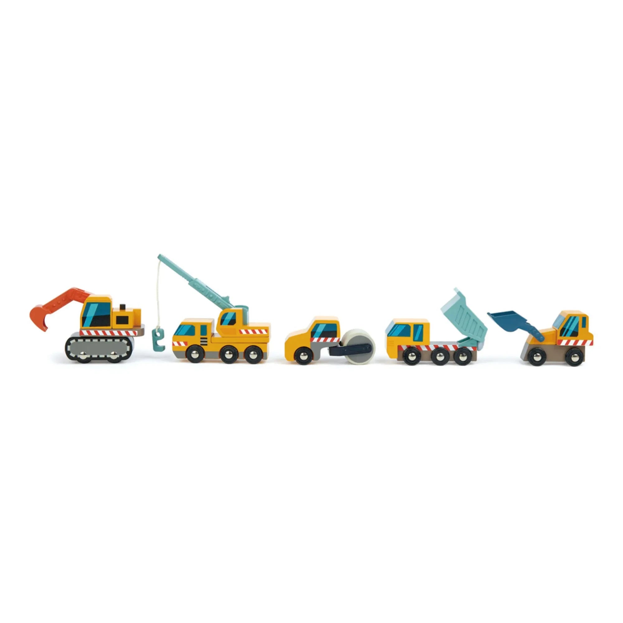 Tender Leaf Toys - Vehículos de Construcción - Set de 5 piezas