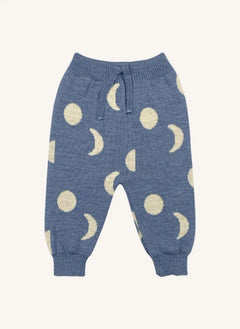 Bayiri - Moons Yün Merinos Pantolon | Mavi