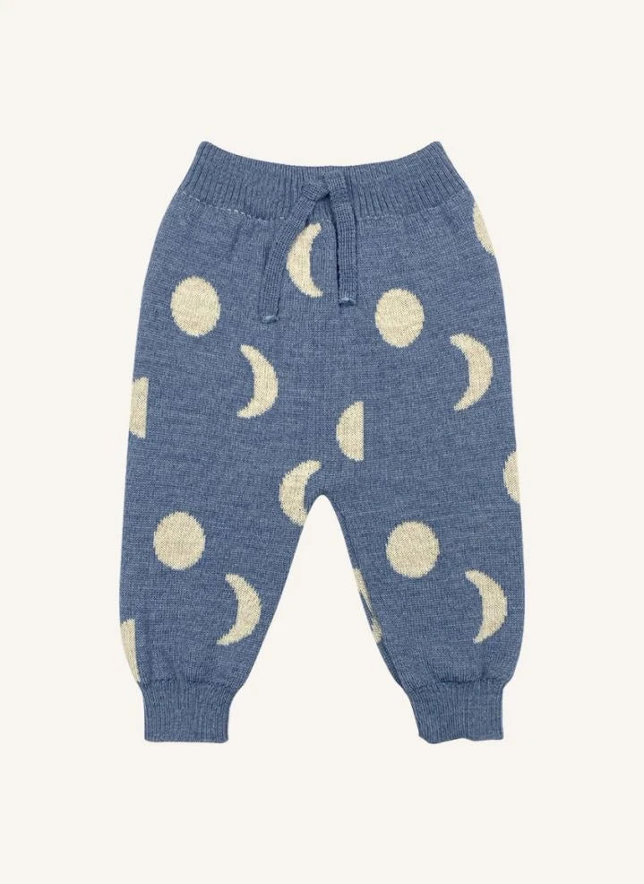 Bayiri - Moons Yün Merinos Pantolon | Mavi