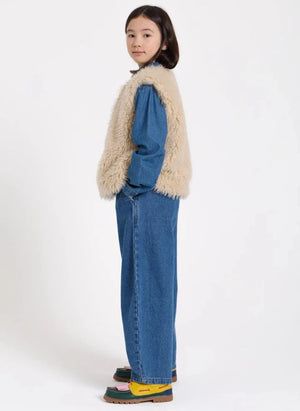 Hundred Pieces - Joyce Chaqueta sin mangas de pelo | Beige