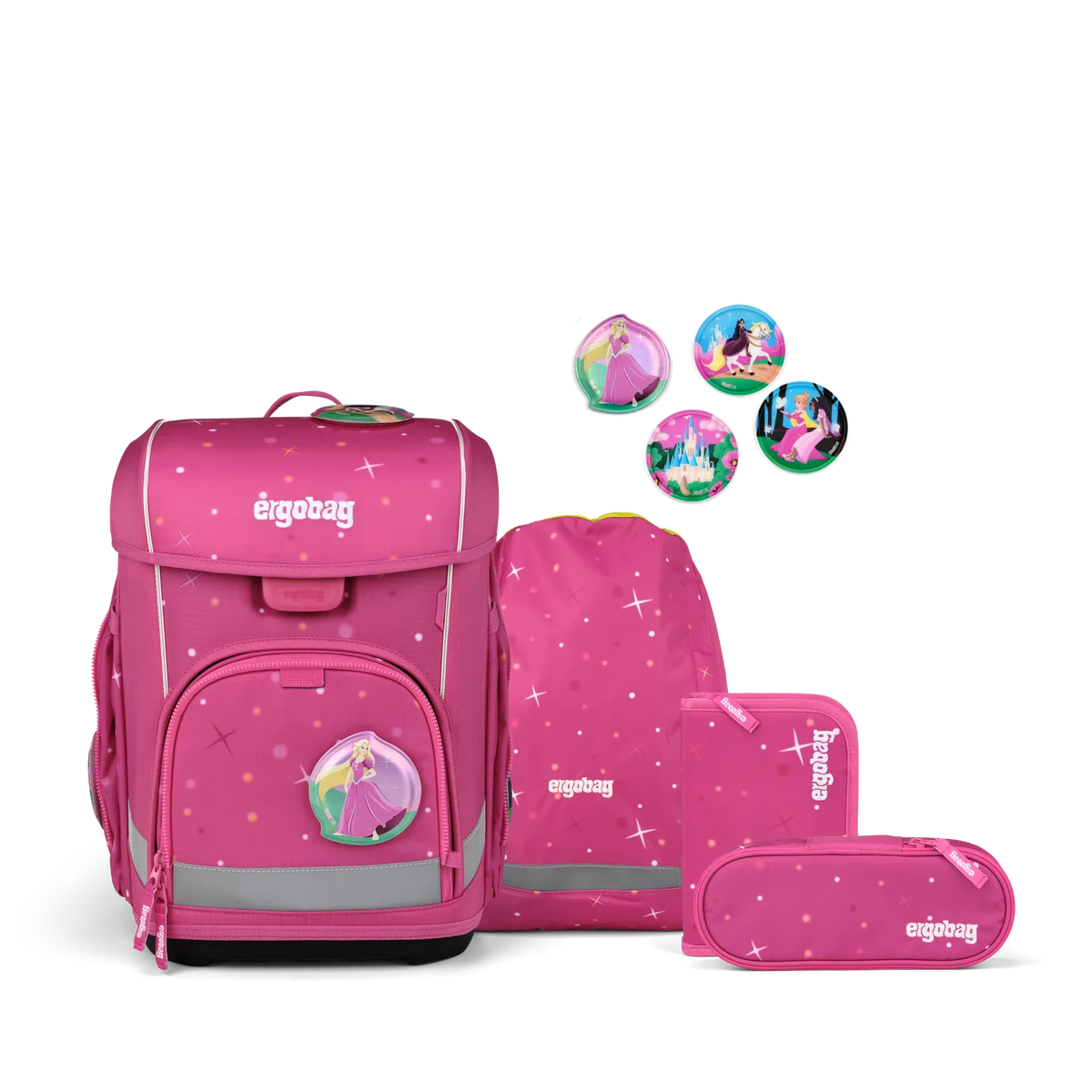 Ergobag - Set de Mochilas Escolar cubo Wonbearcastle