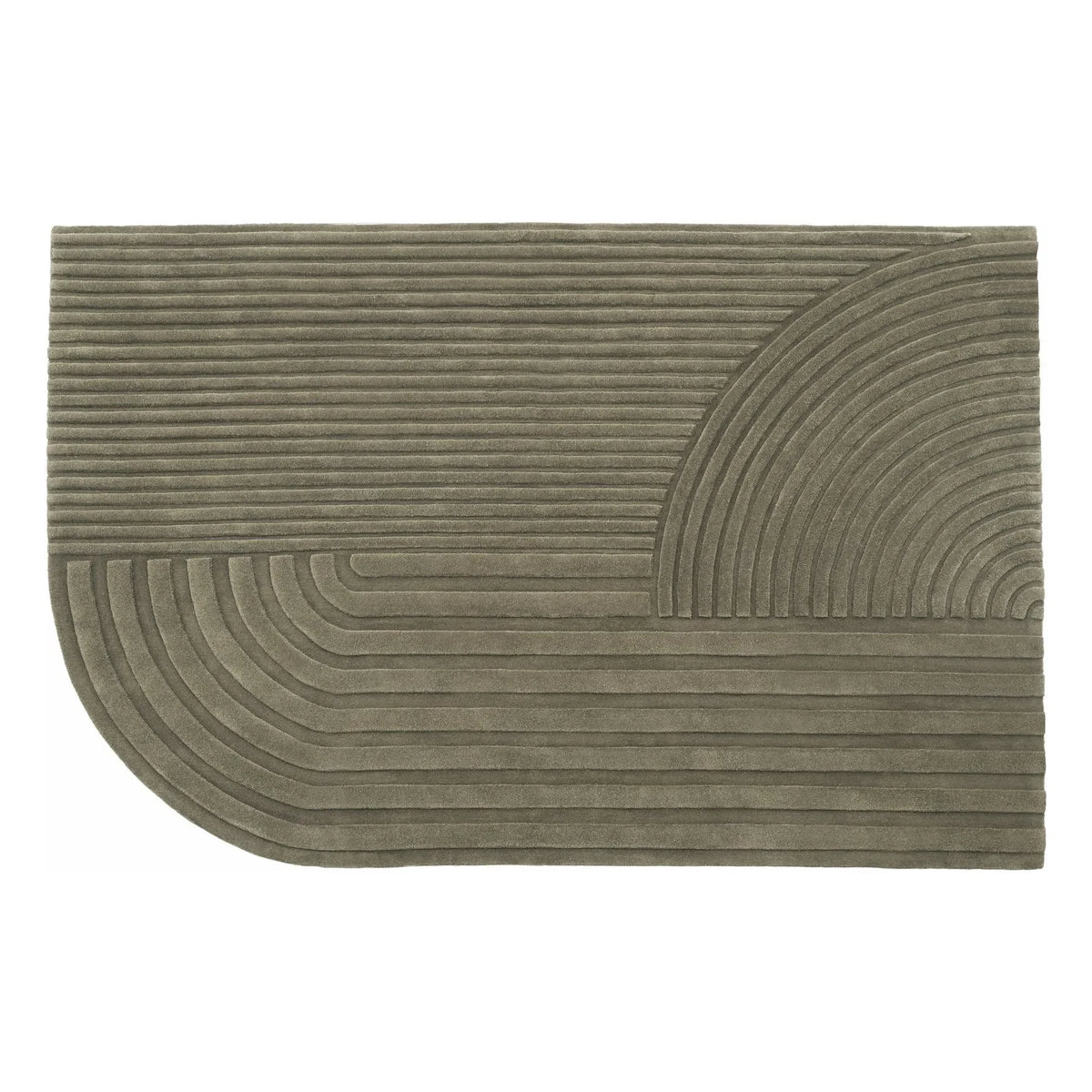 Muuto - Alfombra de lana Relevo, Studiopepe | Marrón topo