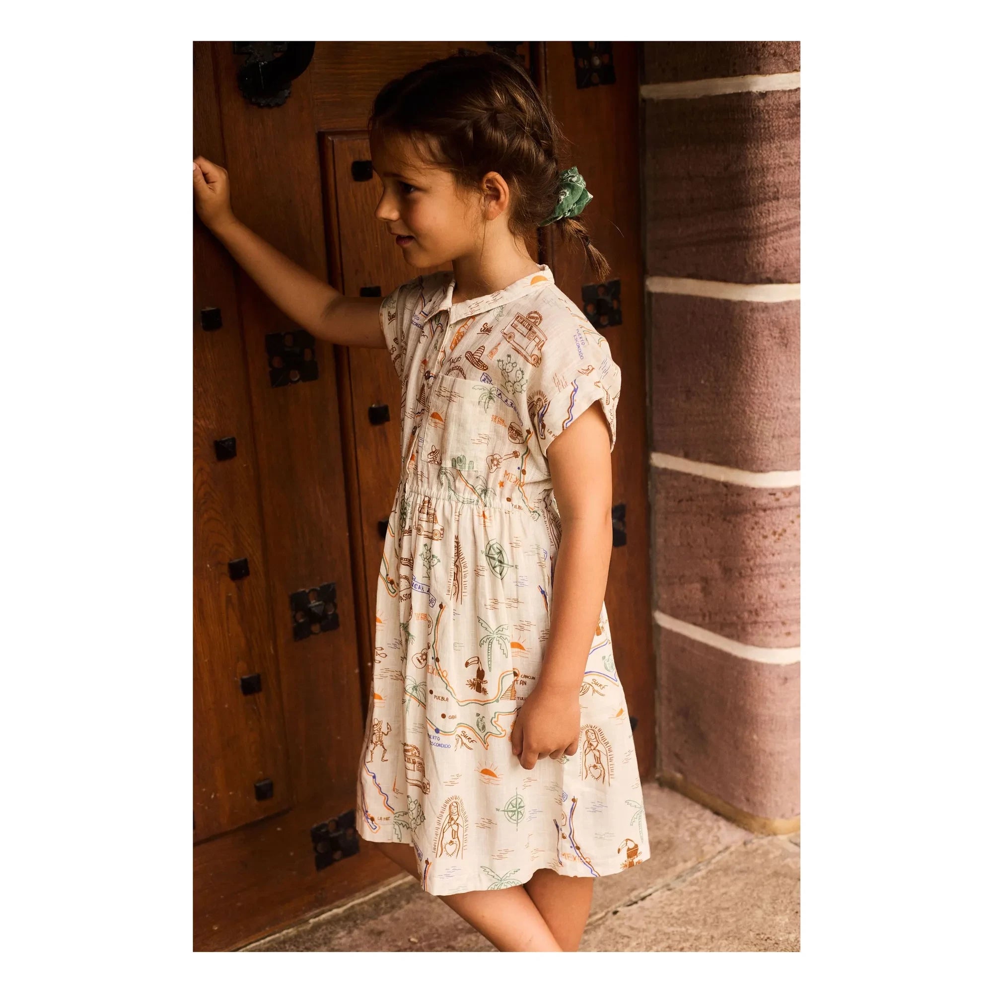 Arsène et Les Pipelettes - Vestido mexicano de voile de algodón orgánico | Crudo