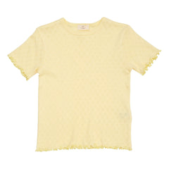Copenhagen Colors - Camiseta de punto calado | Amarillo Pálido