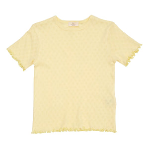 Copenhagen Colors - Camiseta de punto calado | Amarillo Pálido
