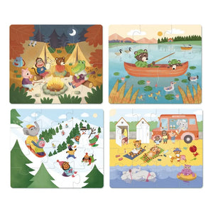 Vilac - Puzles de vacaciones - Set de 4