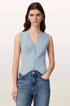 Top de viscosa AllSaints para mujer
