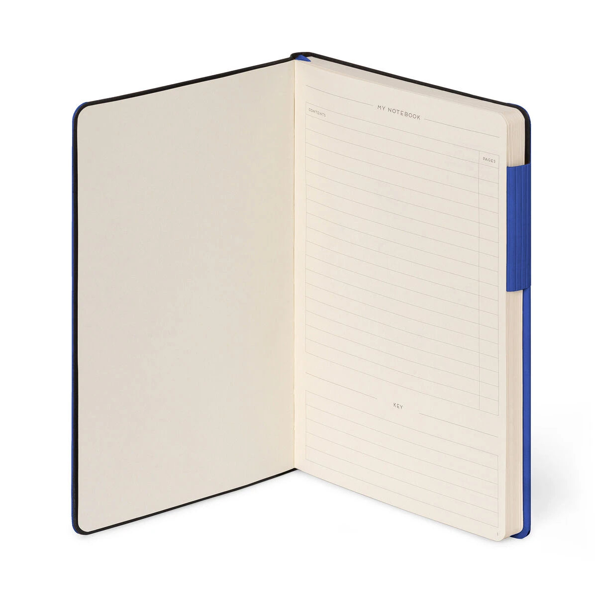 Legami - Cuaderno con Páginas Blancas y Funda Suave Monocromática - Azul Ecléctico - Mi Cuaderno