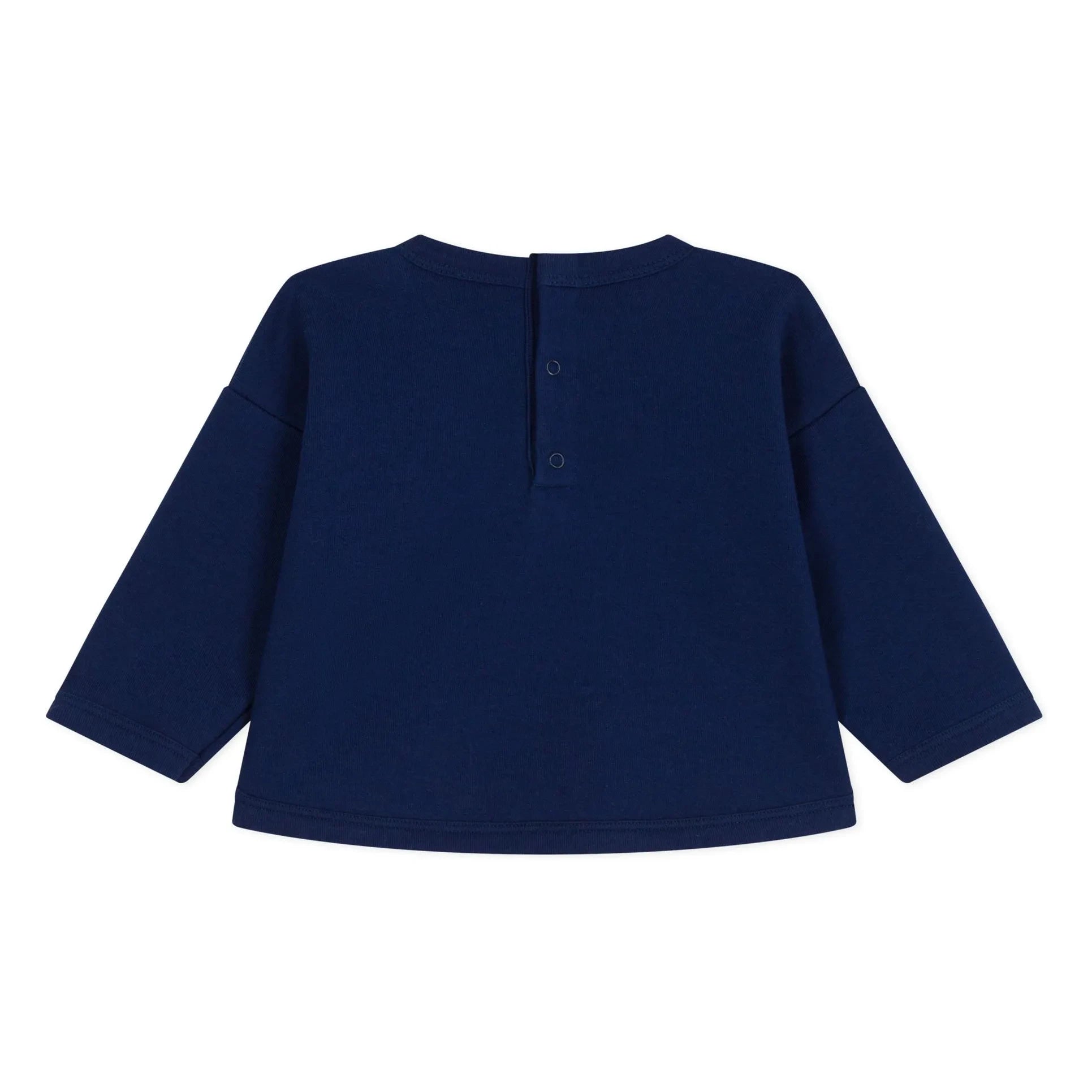 Petit Bateau - Sudadera de algodón orgánico Bavarto | Azul marino