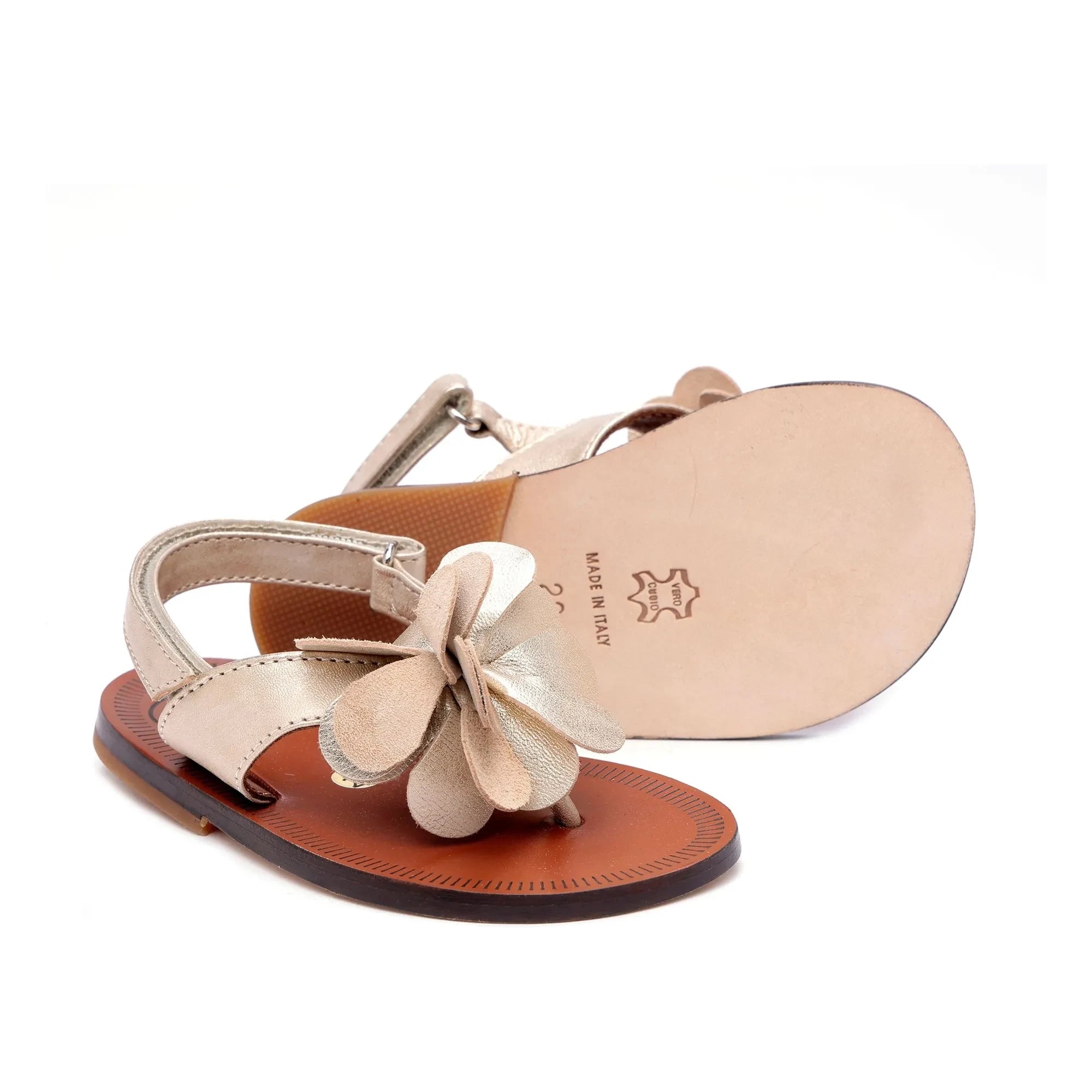 Pèpè - Sandalias estampadas | Crudo
