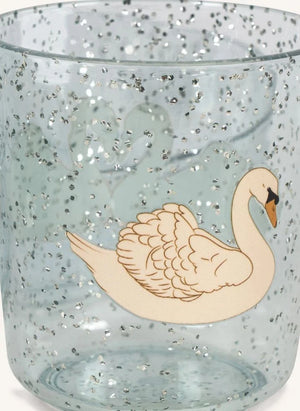 Konges Sløjd - Swan Glitter Yemek Takımı | Mavi