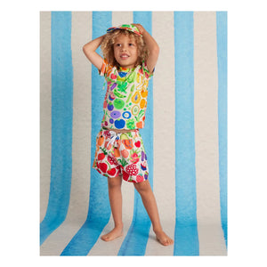 Halcyon Nights - Camiseta de baño de lycra de protección UV reciclada Fruit | Crudo