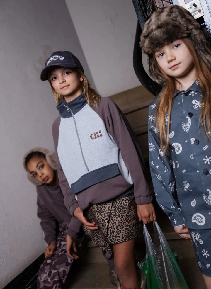 Cos I Said So - Sudadera con cremallera y logo de algodón orgánico | Marrón